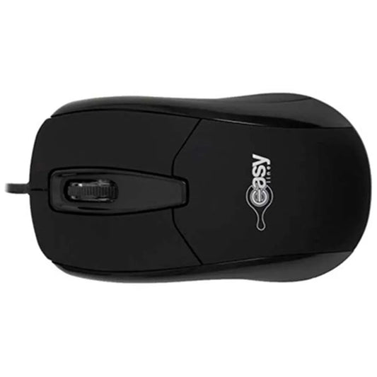 Mouse Easy Line, Negro, Óptico, 1200 DPI