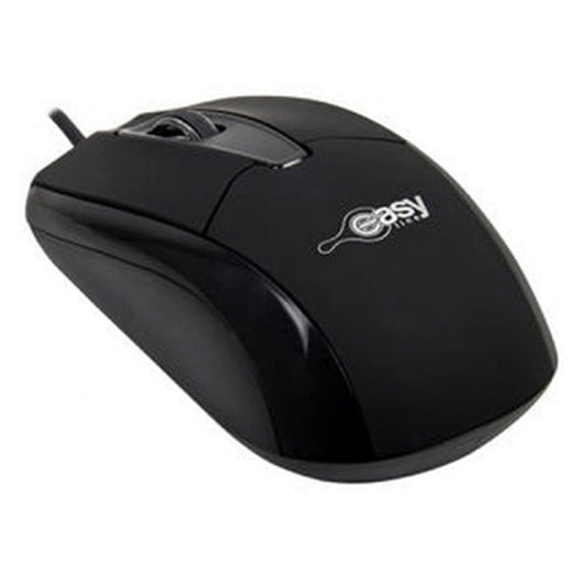 Mouse Easy Line, Negro, Óptico, 1200 DPI