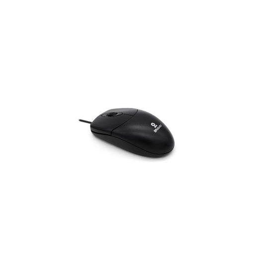 Mouse básico USB BROBOTIX 497202, Negro, 3 botones, Alámbrico, Óptico